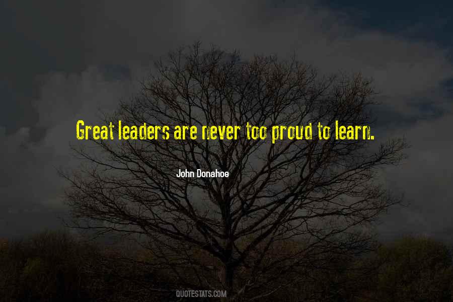 Quotes About Great Leaders #50521