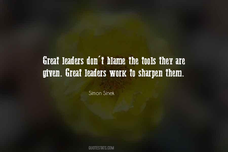 Quotes About Great Leaders #879490