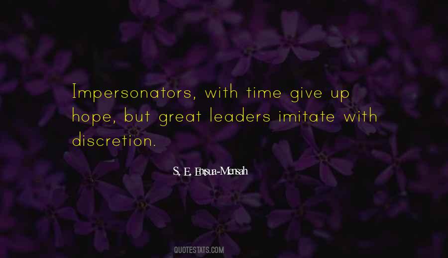 Quotes About Great Leaders #963927