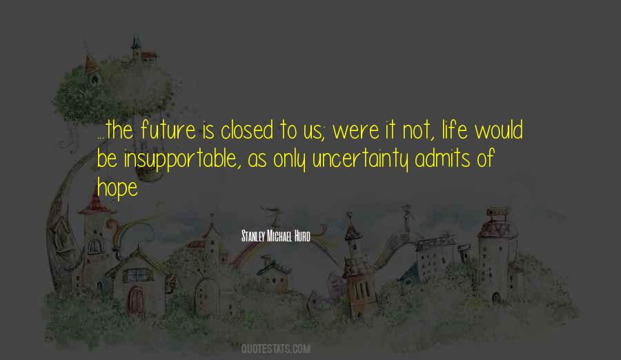Quotes About Uncertainty Of The Future #954063