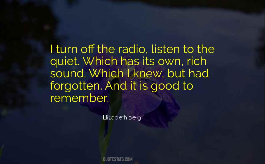 Quotes About Radio Silence #541565