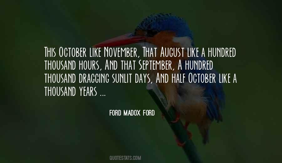 Quotes About August #942478