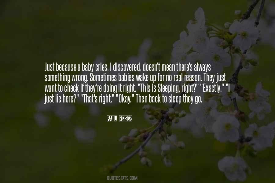 Quotes About Baby Sleeping #166742