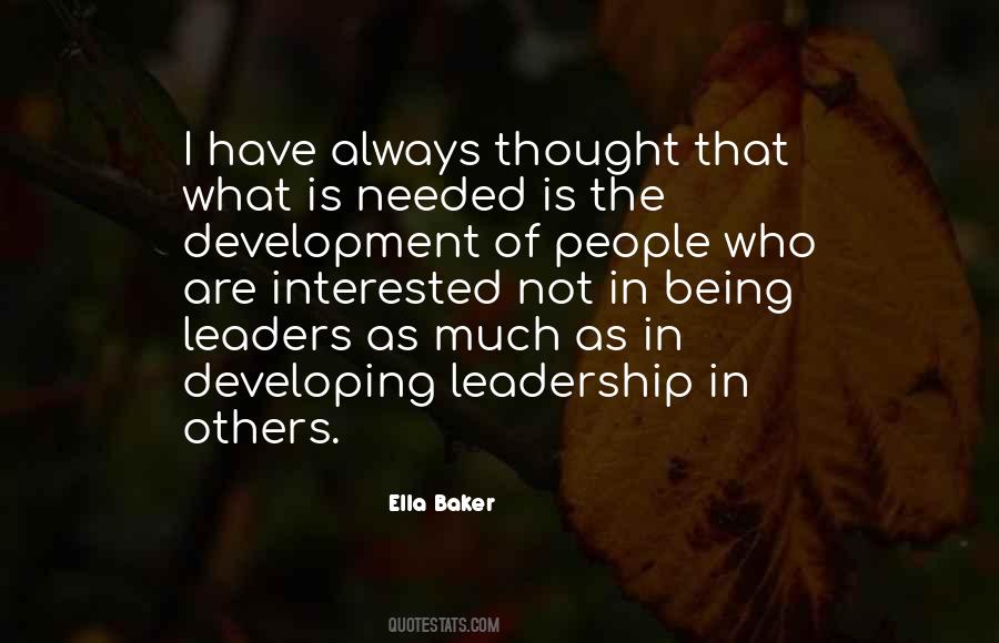 Quotes About Developing Others #953187