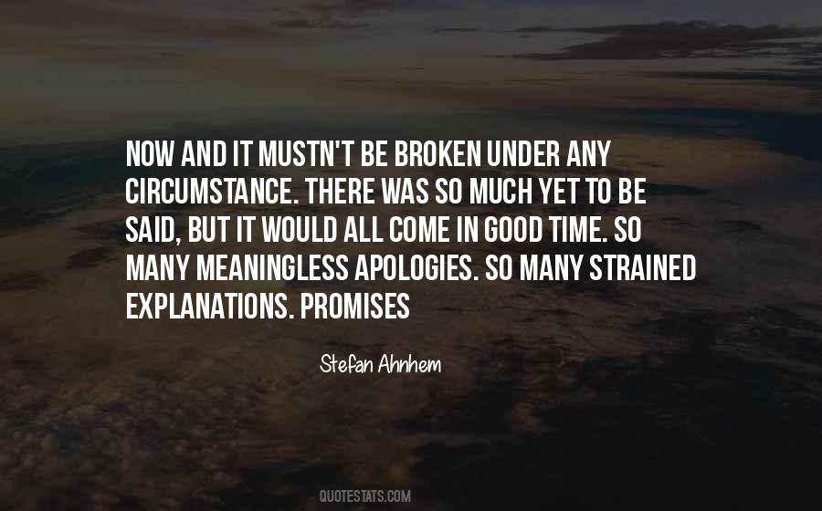 Quotes About Promises Broken #252385
