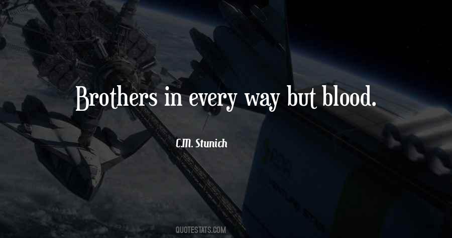 Quotes About Brothers Not By Blood #671453