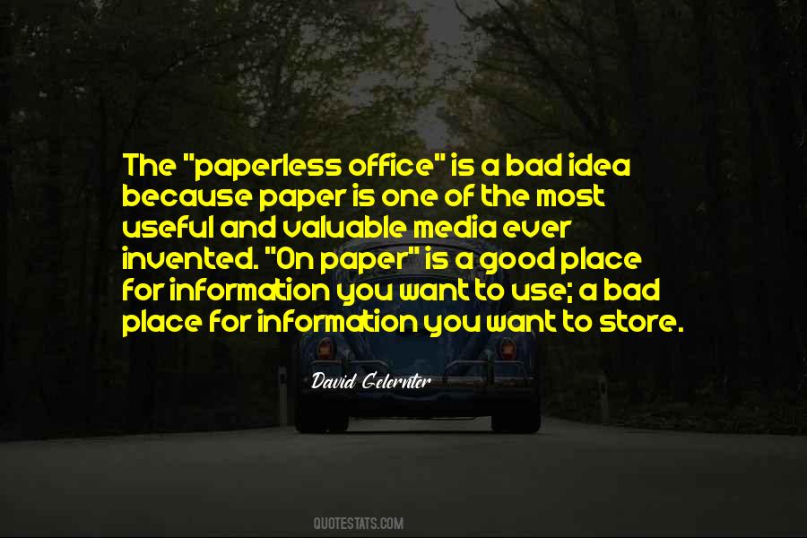 Paperless Quotes #1033725