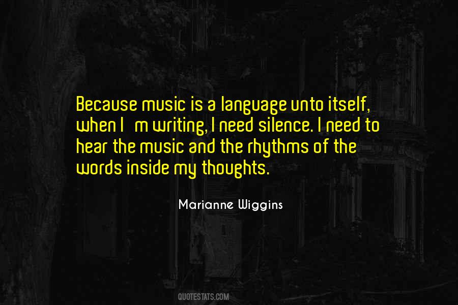 Quotes About Silence And Music #924059