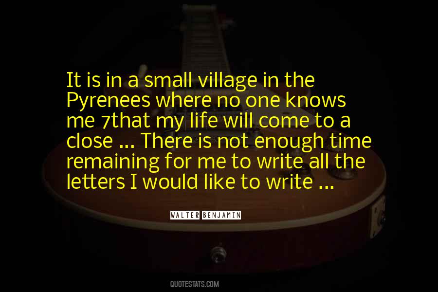 Quotes About Small Villages #1639376