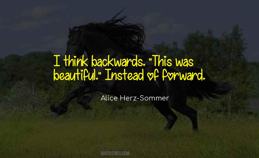 Quotes About Backwards #1013591