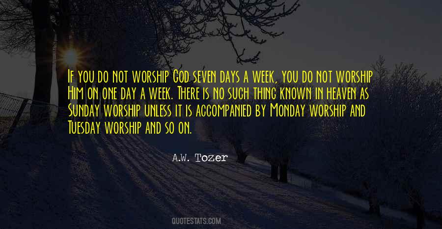 Quotes About Sunday Worship #1177184