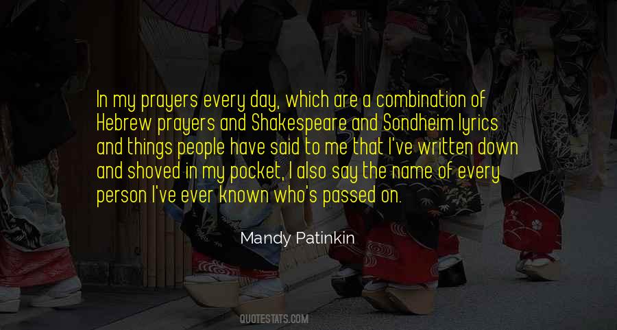 Patinkin Quotes #83631