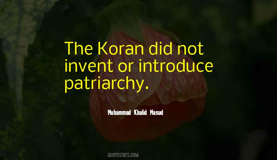 Patriarchy's Quotes #360416