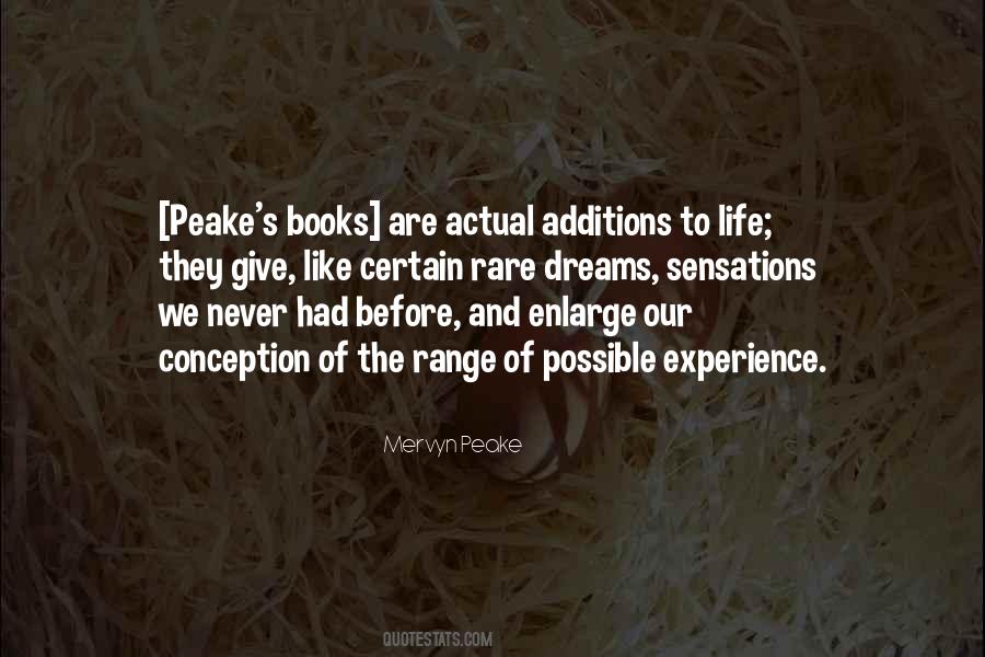 Peake Quotes #1144248