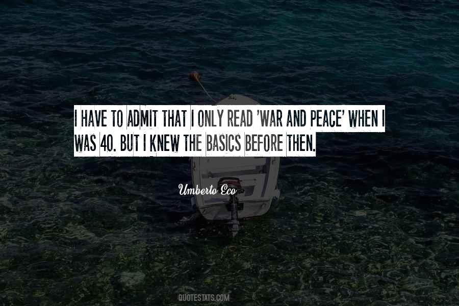 Quotes About War And Peace #1166175