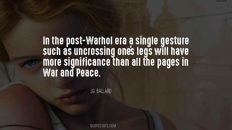 Quotes About War And Peace #1765667