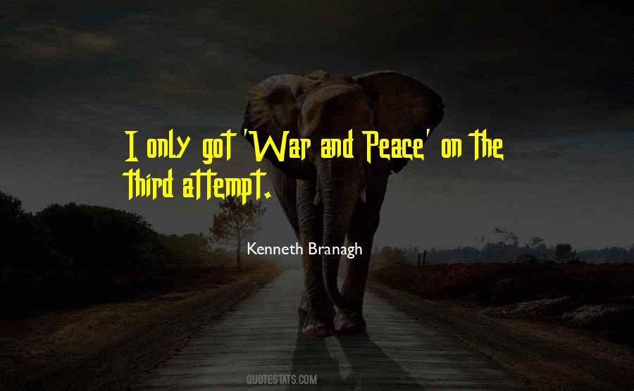 Quotes About War And Peace #252734