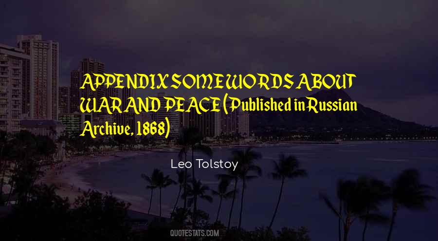 Quotes About War And Peace #823760