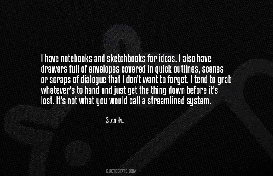 Quotes About Sketchbooks #631699