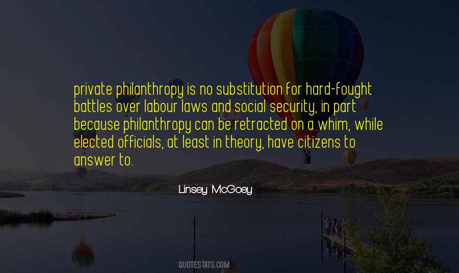 Philanthropy's Quotes #260638