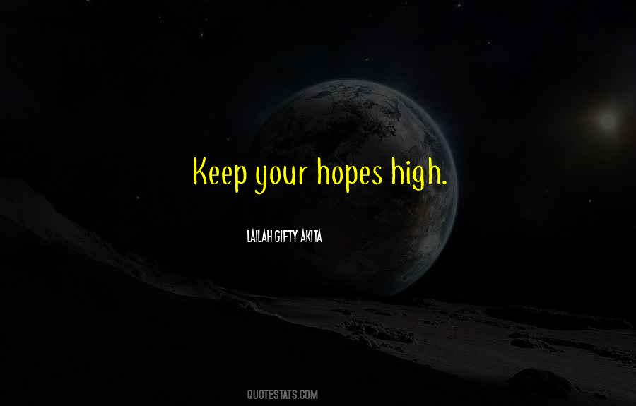 Quotes About High Hopes #1233543