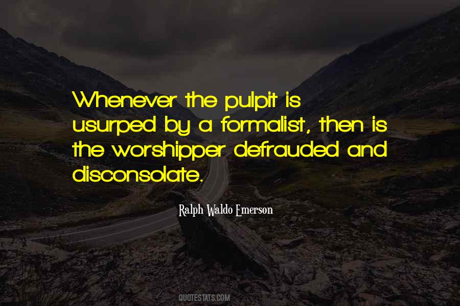 Quotes About Pulpit #315518