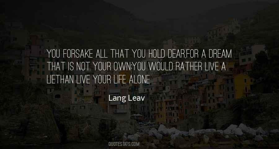 Quotes About Journey Alone #1866209