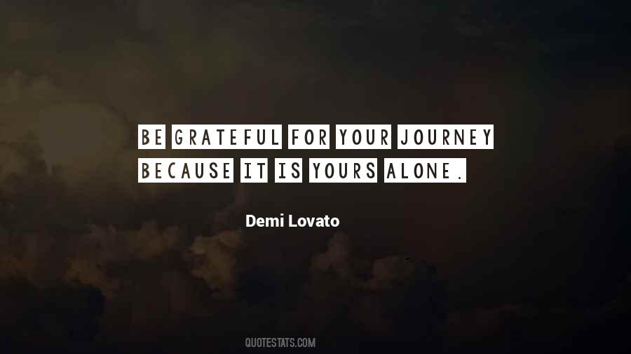 Quotes About Journey Alone #492397