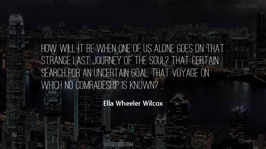Quotes About Journey Alone #754279