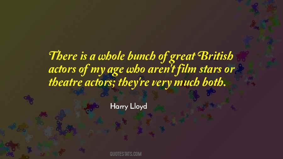 Quotes About Theatre Actors #1216917