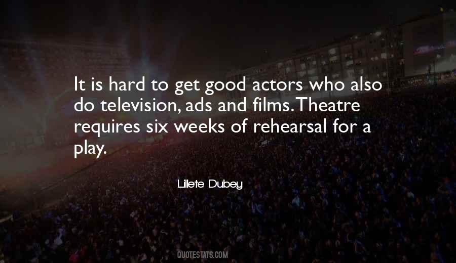 Quotes About Theatre Actors #1825872