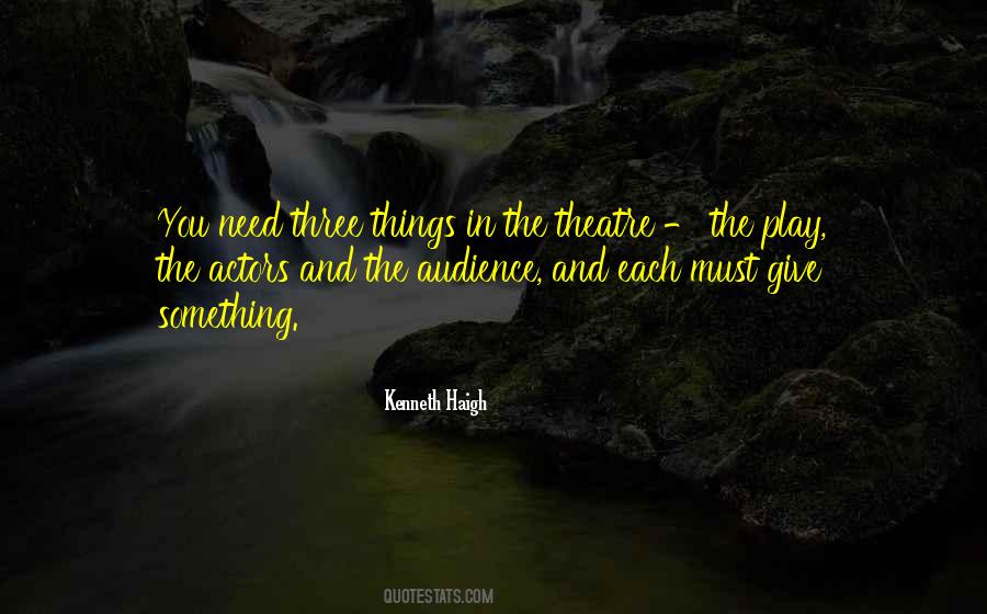 Quotes About Theatre Actors #602355