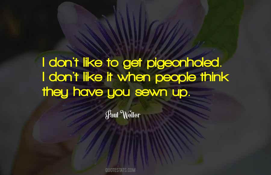 Pigeonholed Quotes #117800