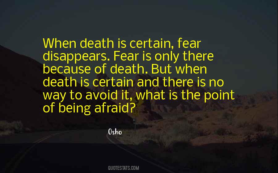 Quotes About Not Being Afraid Of Death #881912