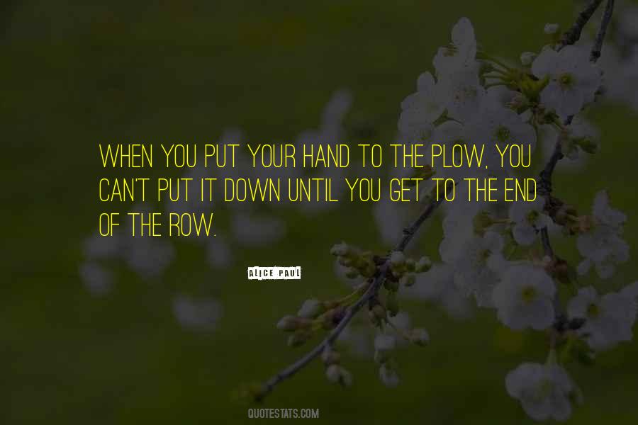 Plow Quotes #1162802