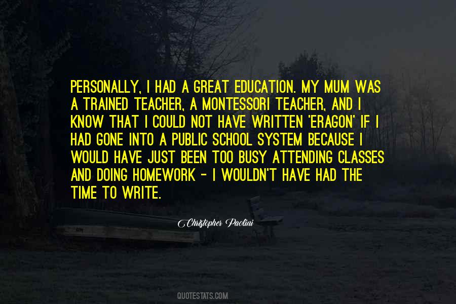Quotes About Public School System #982956