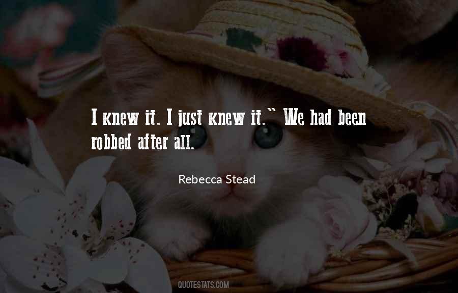 Quotes About Robbed #1184747