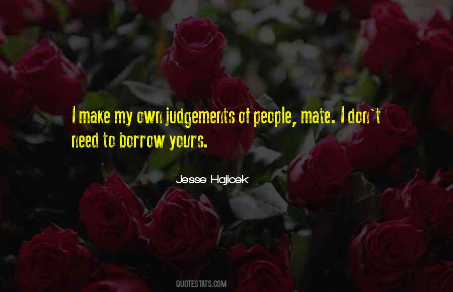 Quotes About Judgements #1157239