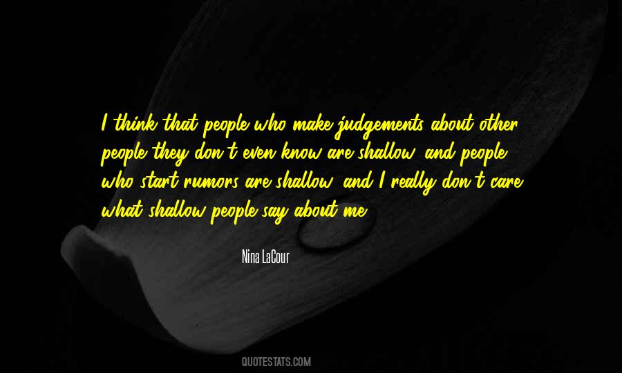 Quotes About Judgements #281681