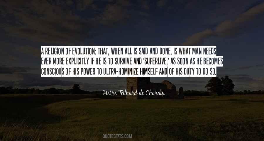 Quotes About Evolution Of Man #657288