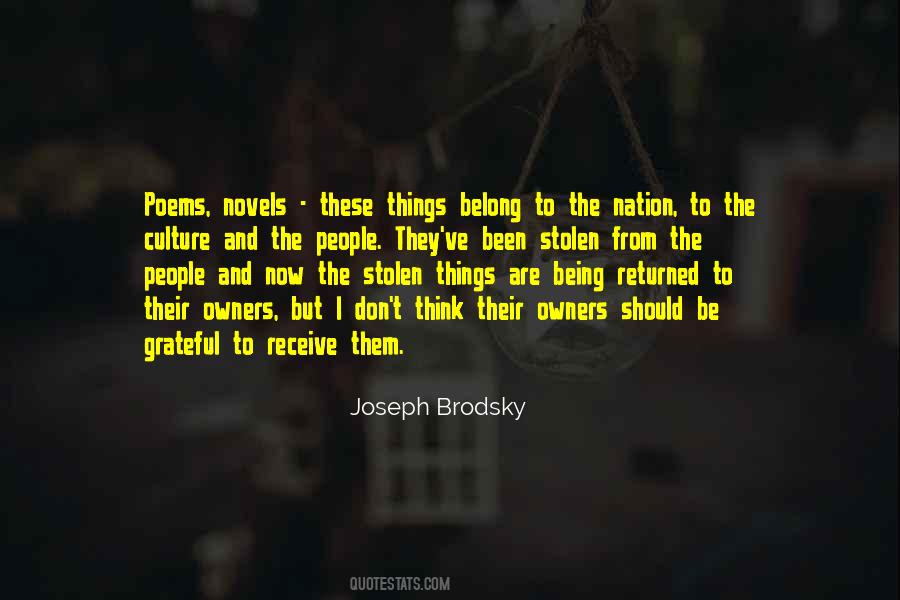 Quotes About Stolen Things #982235