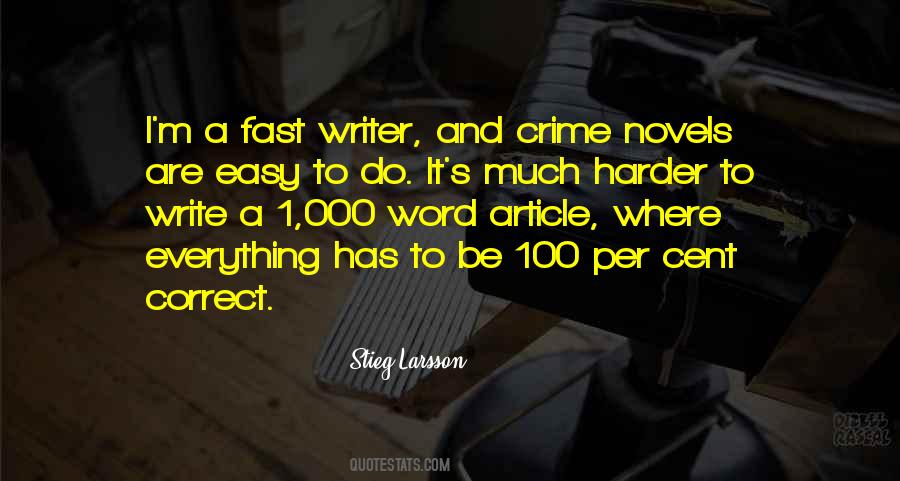 Quotes About Crime Novels #1330639