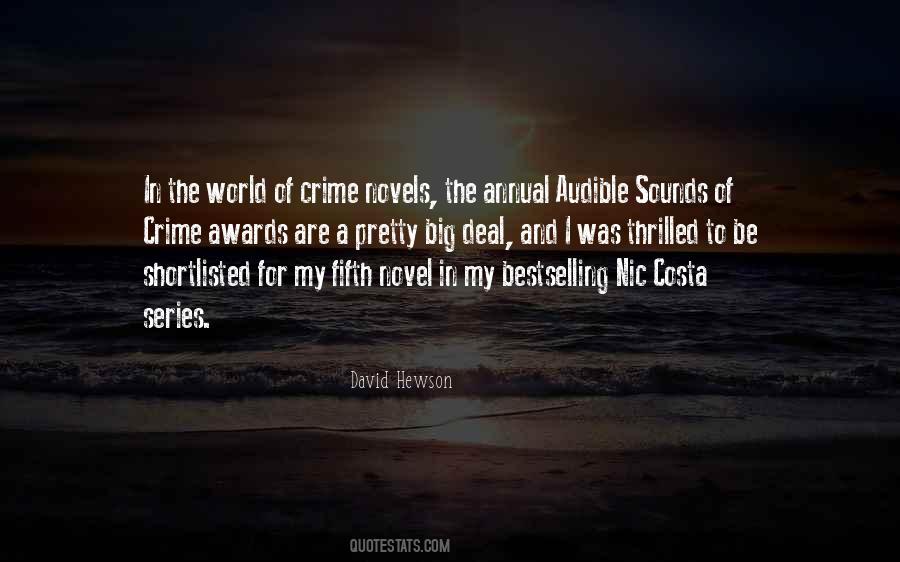 Quotes About Crime Novels #1367400