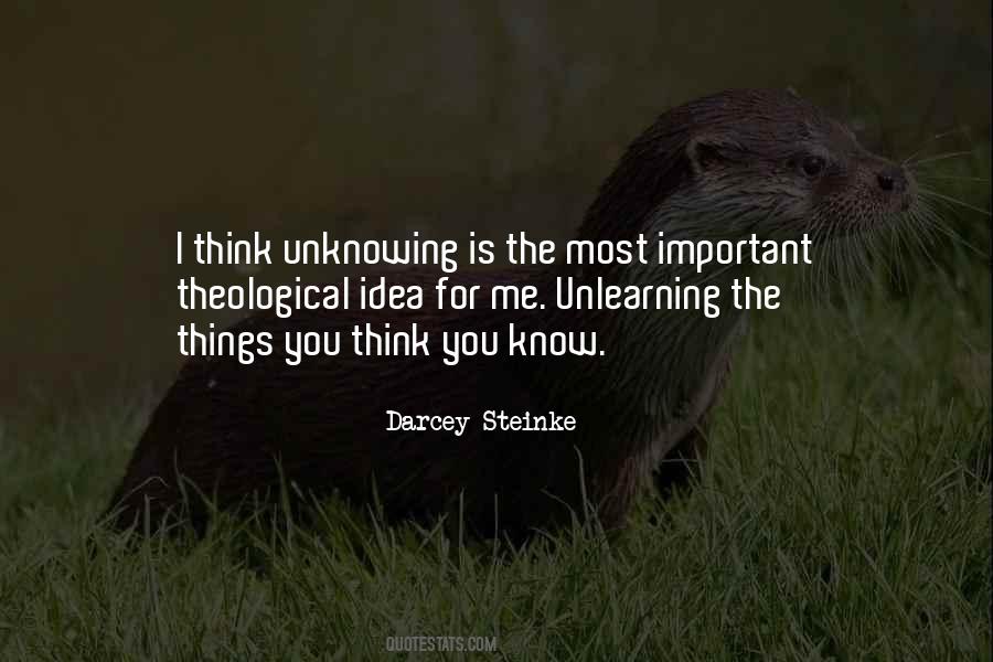 Quotes About Unknowing #96173