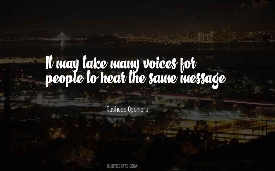 Quotes About Voices Not Being Heard #545174