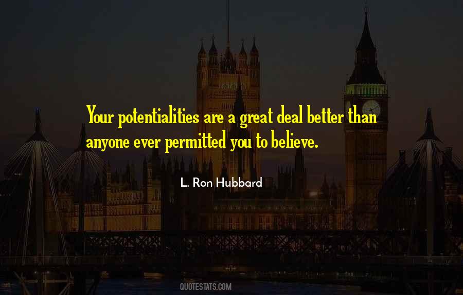 Potentialities Quotes #6131