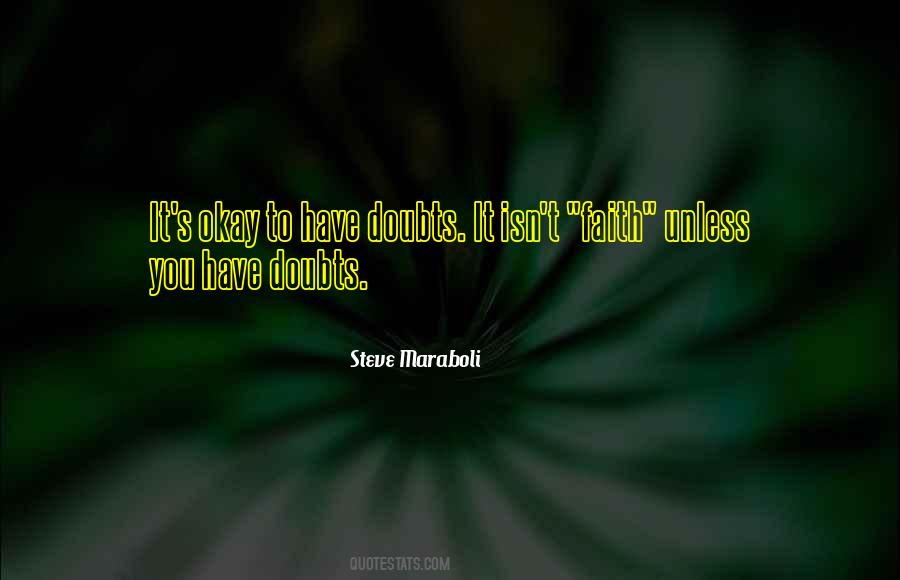 Quotes About Having Doubts #52389