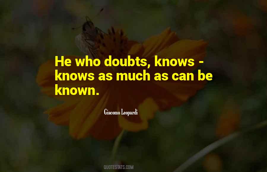 Quotes About Having Doubts #58939
