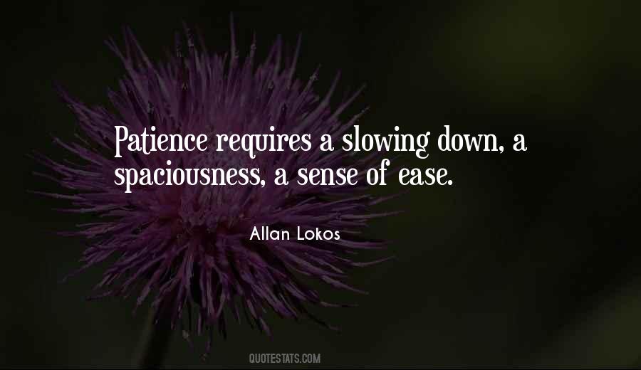 Quotes About Slowing #639054