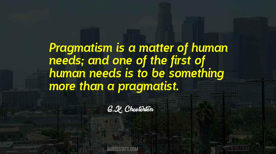 Pragmatist's Quotes #885835